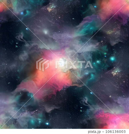 galaxy space random background, nebula light...のイラスト素材 [106136003] - PIXTA