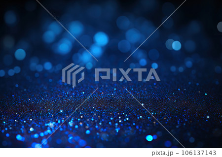 Shimmering Blue Sparkle Glitter Abstract Background with Magical Radiance. created with Generative AI 106137143