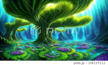 異世界の風景　奇妙な植物　3 106137212