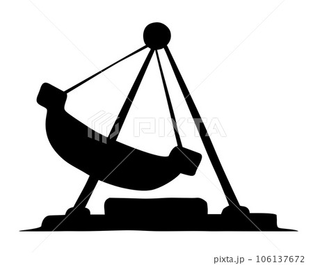 Swinging boat. Entertainment vector drawing Swinging boat. Entertainment vector drawing 106137672