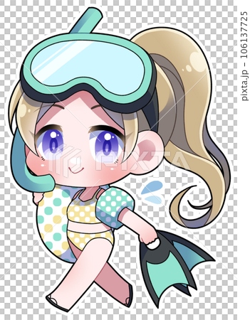 浮潛女孩 106137725