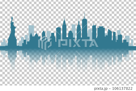 Background material by the scenery of the cityscape of New York, USA 106137822