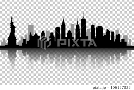 以美國紐約城市風光為背景素材 以美國紐約城市風光為背景素材 106137823