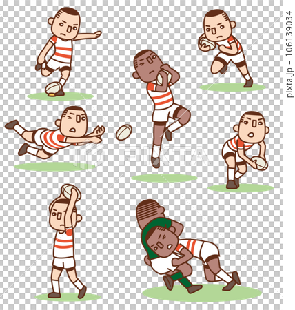 Rugby illustration collection Rugby illustration collection 106139034