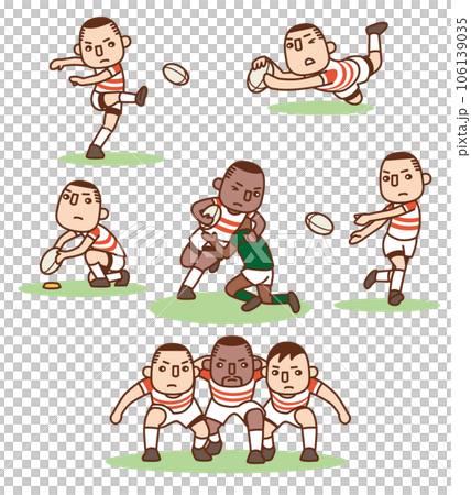 橄欖球插畫合集 106139035