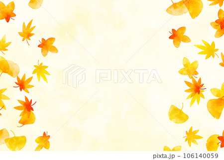 背景素材_水彩_紅葉 背景素材_水彩_紅葉 106140059