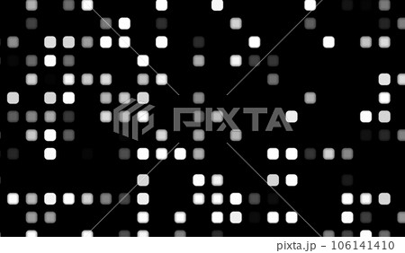 3D abstract digital technology white light on black gradient background. 3D abstract digital technology white light on black gradient background. 106141410