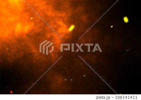 orange-red smoke clouds moving turbulent on a orange-red background. orange-red smoke clouds moving turbulent on a orange-red background. 106141411