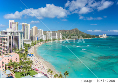 【ハワイの休日】ワイキキビーチ 106142080