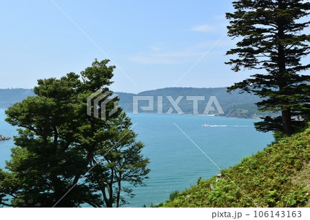 夏の金華山からの風景 宮城 夏の金華山からの風景 宮城 106143163