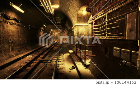 Deep metro tunnel under construction Deep metro tunnel under construction 106144152