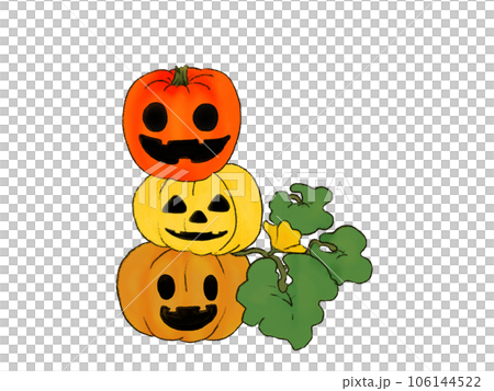 ハロウィンのかわいいジャックオランタン 106144522
