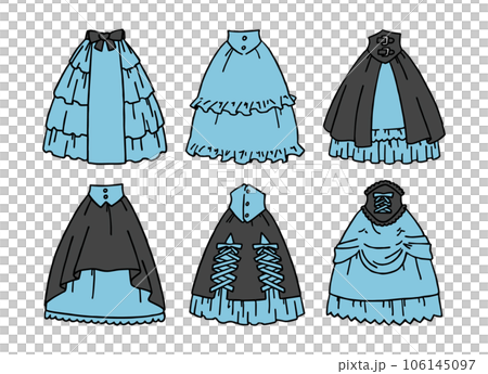 淺藍色裙子插畫集 淺藍色裙子插畫集 106145097