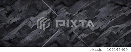 ごつごつした岩肌の背景 テクスチャ 黒 ごつごつした岩肌の背景 テクスチャ 黒 106145490