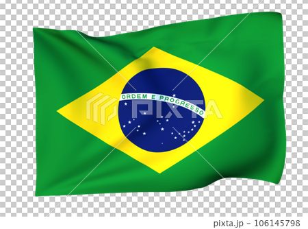 brazilian flag waving in the wind brazilian flag waving in the wind 106145798