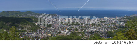 小樽天狗山から見た小樽のパノラマ風景 106146267