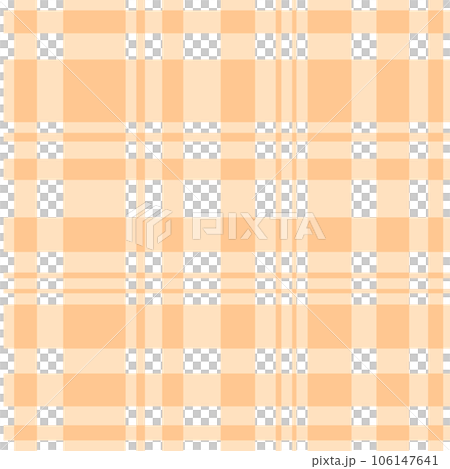 Seamless diagonal gingham plaid pattern in pastel orange. Seamless background orange plaid PNG file. Seamless diagonal gingham plaid pattern in pastel orange. Seamless background orange plaid PNG file. 106147641