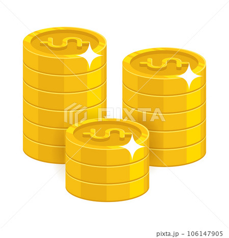 Gold dollar coins 106147905