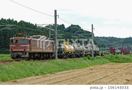 北陸本線　牛ノ谷ー大聖寺　JR貨物　EF81-36（富山） 106148038