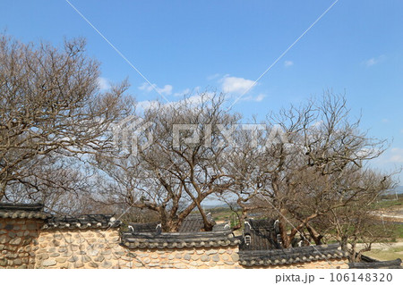 A collection of traditional Korean stone walls. A collection of traditional Korean stone walls. 106148320