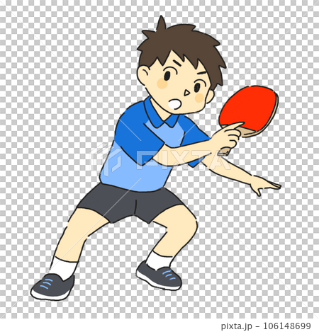 Table tennis club activities sports athletic club Boy hitting a serve 106148699