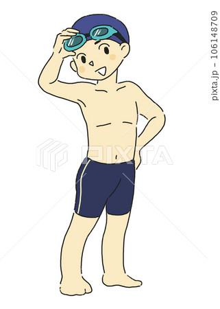 水泳 部活 スポーツ 運動部 水着を着た男の子 水泳 部活 スポーツ 運動部 水着を着た男の子 106148709