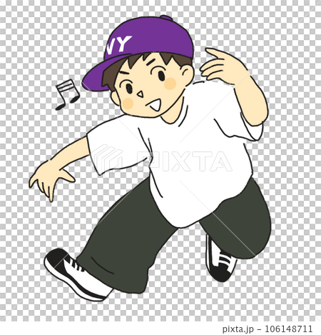 ンス　部活　スポーツ　運動部　踊る男の子 106148711