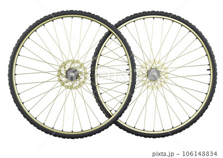 Bicycle wheels, 3D rendering Bicycle wheels, 3D rendering 106148834