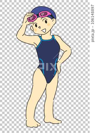 水泳 部活 運動部 スポーツ 水着の女の子 水泳 部活 運動部 スポーツ 水着の女の子 106148897