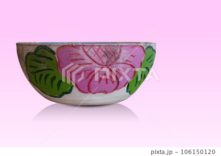old white and pink pot on pink background, object, decor, old, decoration, copy space 106150120
