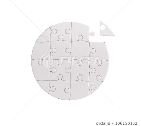 Completing the puzzle. Finding the perfect match for the missing piece. 106150132