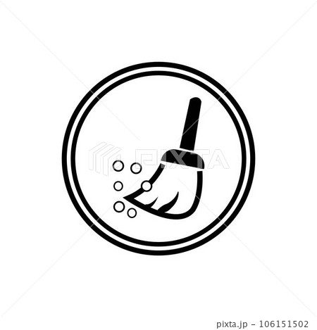 broom icon logo vector design template broom icon logo vector design template 106151502