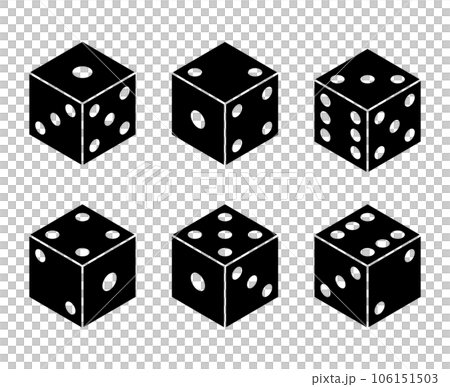 dice silhouette 106151503