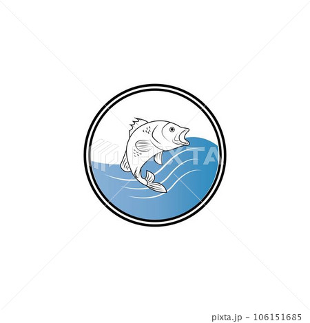fish icon logo vector design template fish icon logo vector design template 106151685