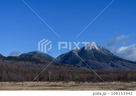 朝の小田代ヶ原から見た太郎山 朝の小田代ヶ原から見た太郎山 106151942