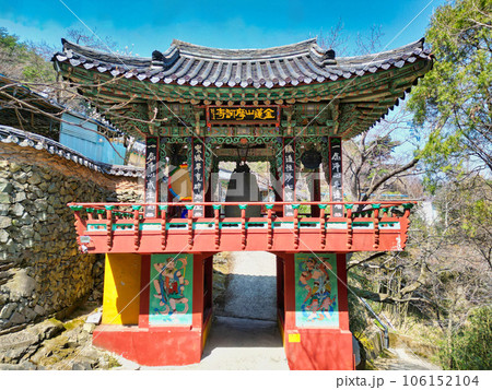 Scenery of mahasa buddhist temple in Busan, South Korea, Asia 106152104