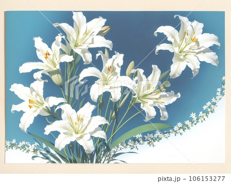 百合の花の背景 106153277