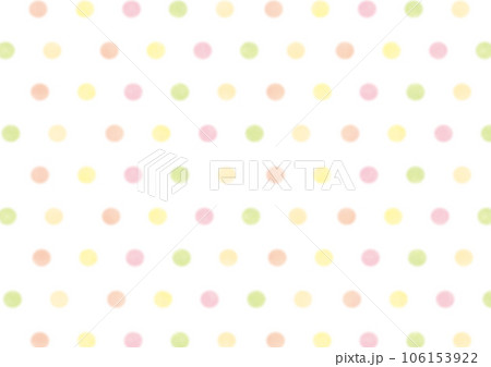 カラフル水玉ドットイラスト背景無料素材のイラスト素材 [106153922