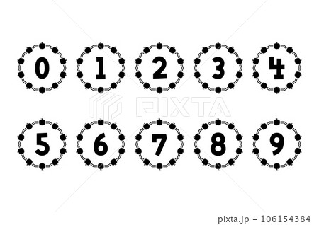 Versatile Collection of Pumpkin Monogram Numbers for Various Uses Versatile Collection of Pumpkin Monogram Numbers for Various Uses 106154384