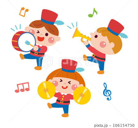 音楽を奏でる子どもたちのイラスト 106154730