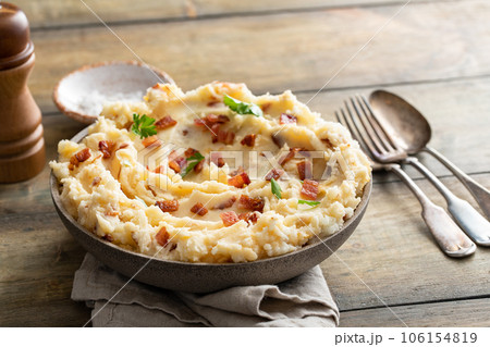 Bacon mashed potatoes, side dish recipe idea 106154819