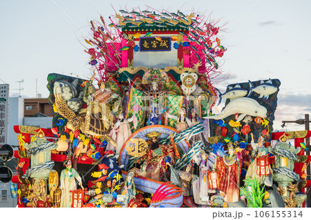 「青森県」豪華絢爛な山車の競演 八戸三社大祭・夏 「青森県」豪華絢爛な山車の競演 八戸三社大祭・夏 106155314