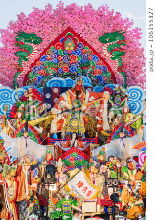 「青森県」豪華絢爛な山車の競演 八戸三社大祭・夏 「青森県」豪華絢爛な山車の競演 八戸三社大祭・夏 106155327