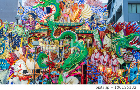 「青森県」豪華絢爛な山車の競演　八戸三社大祭・夏 106155332