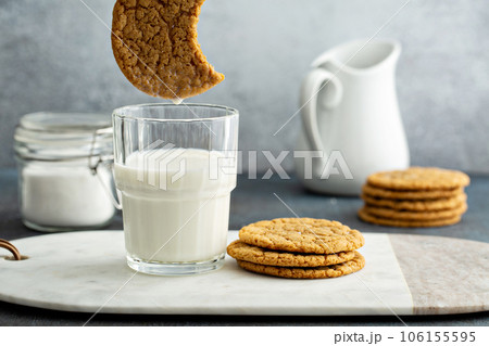 Chewy and thin snickerdoodle or molasses cookies Chewy and thin snickerdoodle or molasses cookies 106155595