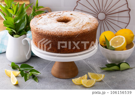 Lemon Poppy Seed Pound Cake with powdered sugar glaze Lemon Poppy Seed Pound Cake with powdered sugar glaze 106156539