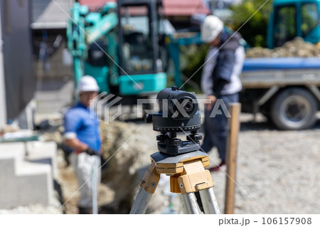 配管埋設工事のレベル出し 106157908