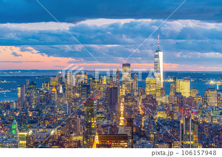 Manhattan's skyline, cityscape of New York City Manhattan's skyline, cityscape of New York City 106157948