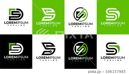 Digital technology letter D S DS SD logo design. Modern initial SD DS logo brand. Digital technology letter D S DS SD logo design. Modern initial SD DS logo brand. 106157985
