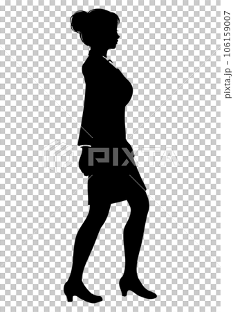 目のシルエット 